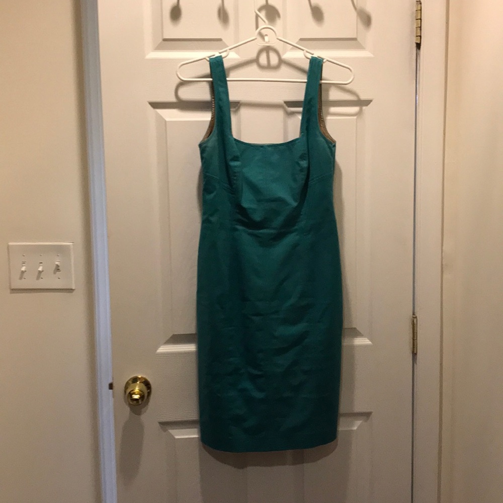 Teal Tahari dress!
